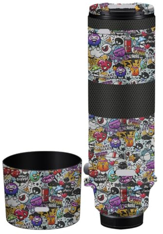 200-800 6.3-9 Skin Lens Camera Skin Wrap Vinyl Protective Sticker Photography Accessories for Canon RF200-800mm F6.3-9(Graffiti White)