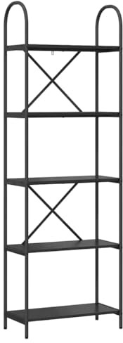 vidaXL Rectangular Storage Unit Shelf with Freestanding Shelves for Modern Living Room Furniture