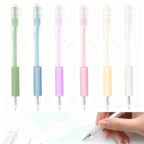 Retractable Weeding Pen Craft Knife Set - Pin Pen Art Utility Tool with Exacto Blades for Paper Cutting Scrapbooking and DIY Crafts Students Multicolour