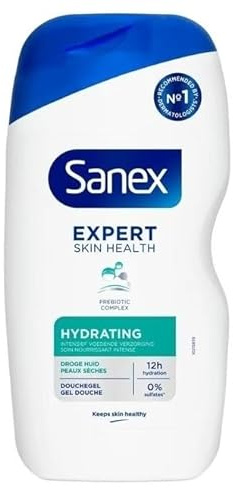 6er Pack - Sanex Women/Men Duschgel – Expert Skin Health Hydrating - 400ml