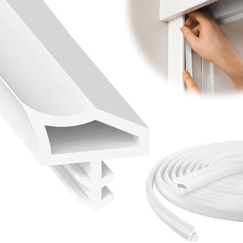 Joint de porte, blanc, 25 m, pour isolation phonique, pour porte de chambre, isolation phonique, coupe-vent, pour portes et fenêtres