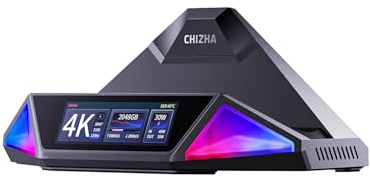 DOCKCASE&Chizha Mount Ling Dock für Steam Deck OLED/ROG Ally/Legion Go - USB-C Dockingstation mit 4K@120Hz HDMI, Optischem Audio, Gigabit Ethernet, 100W PD & 4TB NVMe SSD Slot