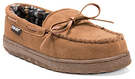 MUK LUKS Men's Paul Slipper, Tan, 12