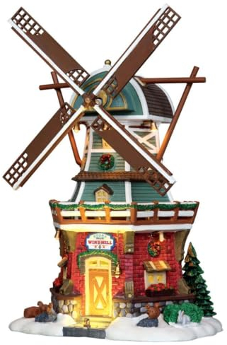 Lemax Moulin à Vent Stony Brook de Noël avec Adaptateur 4,5 V (25384UK)