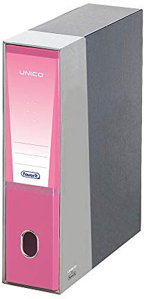 Favorit Raccoglitore Unico con Custodia, 28.5 x 33 x 9.5 cm, Rosa, 1 Pezzo