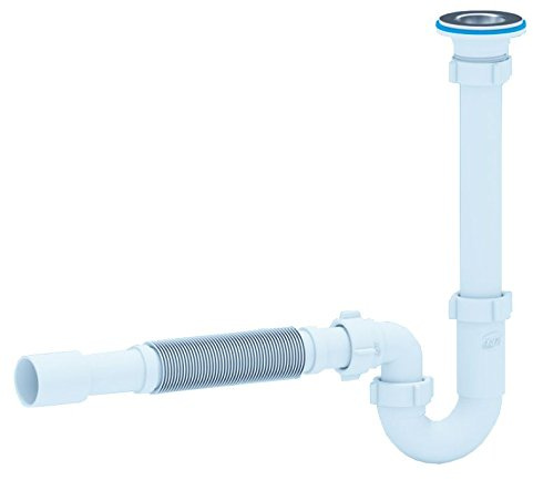 Kitchen Sink Drain Waste Trap 6/4 x 40mm with Flexible Part for Easy Connection