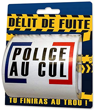 Cadeau humour: Papier toilette délit de fuite (x1) REF/PQ14