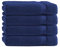 Class Home Collection Frottee Duschtücher 70x140 cm – 4er Set Duschtuch – Besonders weiche & saugfähige Duschtücher aus 100% Baumwolle mit Aufhänger – Navy