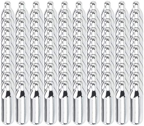 Rosenstein & Söhne Sahnekapseln für gängige Sahnespender, 100er-Set, 7,5 g Gas pro Kapsel