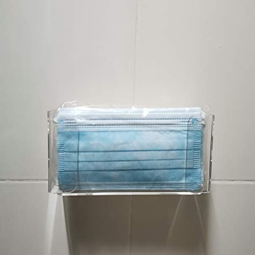 Dowoa Boîte de Rangement, Gants Transparents, Distributeur, Support Mural, Masque Facial en Acrylique Transparent, récipient pour Gants jetables