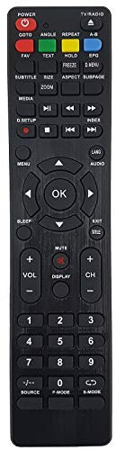 Belife Telecomando di ricambio per Majestic TV TVD-219LED MP07, TVD-224LED MP07, TVD-224LED WH07