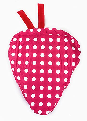 Marzoon Bunter Sattelbezug Sattelschutz Satteldecke Fahrrad Sattel Überzug, wasserfest (Pink mit weißen Punkten)