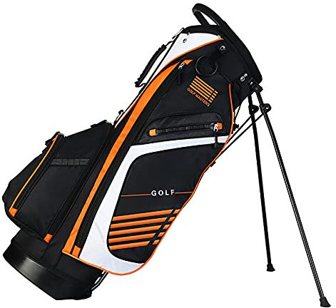 Sac de Golf avec Séparateur à 14 Voies, Stand Golf Bag Portable avec Tissu Durable Imperméable et Résistant à l'usure, Bags Golf Sac Trépied Adulte Unisexe