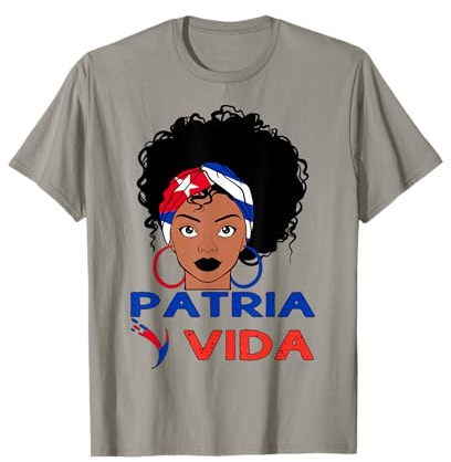 Cuba Patria Y Vida - Bandana con bandera cubana para mujer Viva Cuba Libre Camiseta