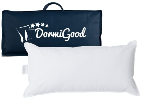 DormiGood - Hochwertiges Microfaser Kopfkissen 40x80 cm – Kissen aus atmungsaktiver Mikrofaser – Kopfkissen 40 x 80 cm - Inlay aus Baumwolle