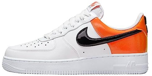 Nike - Air Force 1 07 Ess W - DJ9942103 - Couleur: Blanc-Orange - Pointure: 36.5 EU