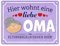 Hier wohnt eine liebe Oma Metallschild in 15x20 cm als Dekoration für das Haus deiner Lieblings Oma, wo Elternregeln enden