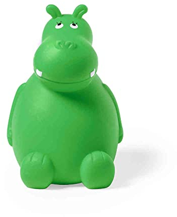 Spardose Sparbüchse Sparschwein Geld sparen in Cooler niedlicher Nilpferd-Form Hippo in Blau, Grün, Rot, Weiss für Kinder von notrash2003 (Grün)