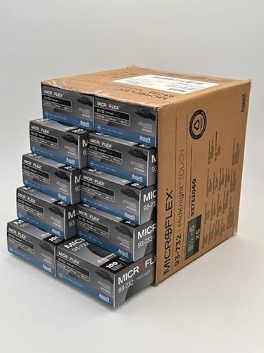 Florissima 1000 guanti monouso in nitrile MICROFLEX® nero, taglia XS (5,5-6), guanti monouso 262027