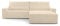 Ecksofa Denver L – Ottomane beidseitig montierbar, Ecksofa aus Cord, Couch für Wohnzimmer, Schlafsofa Sofagarnitur Eckcouch L-Form Cordstoff mit Bettkasten und Schlaffunktion (Poso 105 Beige)