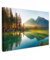 MuchoWow© Leinwand Bilder 60x40 cm Wanddeko Wohnzimmer Aesthetic Room Decor Deko Zimmer Wandbilder Modern Fotogeschenke See - Wald - Berge - Bild Natur - Sonne - Landschaftsbilder