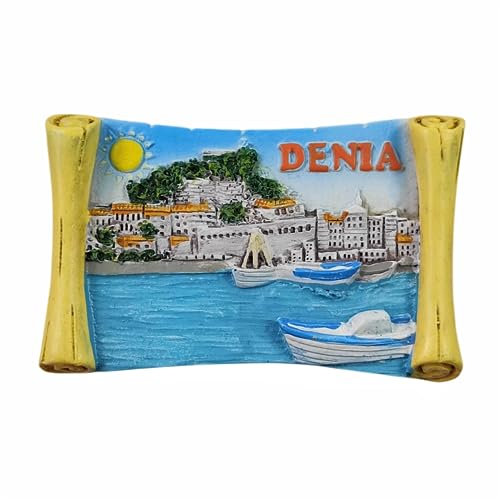 Denia Alicante Spain Refrigerator Magnet Travel Souvenir 3D Fridge Decoration Magnetic Sticker Craft Collection