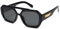 SOJOS Polarisiert Sonnenbrille Damen Herren Retro Sechseckigen Quadratische Kunststoff Designer Sonnenbrillen SJ2288