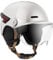 CASR Glow - Casco LED para Bicicleta y Patinete - Visera XL y Orejeras extraíbles, Intermitentes Traseros y Mando a Distancia - Diseño Urbano Elegante para Hombre y Mujer - Marfil Brillante - Talla L