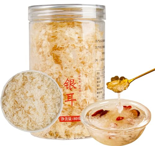 Dried White Snow Fungus Mushroom 80g, Dried Mushrooms for Cooking | snow fungus mushroom，Beautiful Snow Mushrooms