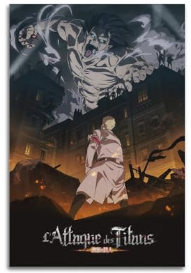 DATOZA Attack on Titan Season Poster Dekorative Malerei Leinwand Wandkunst Wohnzimmer Poster Schlafzimmer Malerei,Wandkunst Bilddruck Moderne Familienzimmer Dekor 12x18inch(30x45cm)