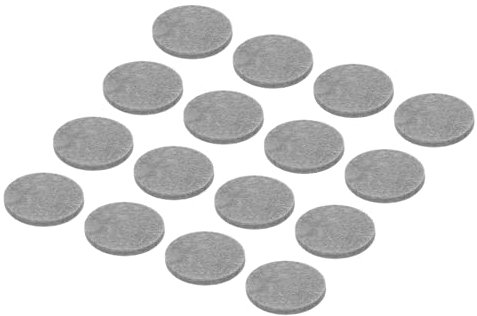 QUARKZMAN 48 Stück Filzgleiter Selbstklebend 30 mm Rund Möbelgleiter Filzgleiter Stuhlbeinschoner Antirutsch Pads Verhindern Kratzer für Möbel-Hartboden Fliesen Grau