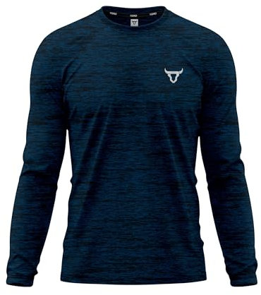 Mens T Shirt Quick Dry Light Weight Soft Moisture Wicking Active Plain Full Sleeve Athletic Shirts Workout Top S/2XL