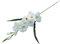 Sharplace Künstliche Gladiolen, Realistische Kunstblumen wie Echt, Blumen Deko, Künstliche Blumen mit Blätter und Stiel Blumenzweig für Blumengestecke Hochzeit Tischdeko Party Home Deko, Weiß