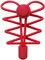 Stepace Cordones Elasticos, 2 Pares Cordones Elasticos Zapatillas Deporte, Cordones Zapatos Ajustables sin Atar para Adultos y niños Rojo Negro Punto
