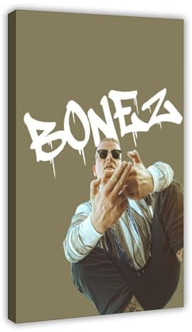 zxjwcm Bonez MC Poster auf Leinwand, Wandkunst, Dekordruck, Bild Gemälde für Wohnzimmer, Schlafzimmer, Dekoration, Rahmen: 40 x 60 cm