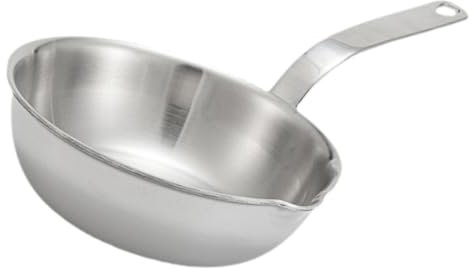 ASAKKURA Kleiner Milchtopf Edelstahl 12cm Ausgießtopf Mit Flachem Boden Hitzebeständig Multifunktional Für Suppe Milch Brei Kochen