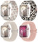 Delidigi 4 Stück Geflochtenes Armband Kompatibel mit Apple Watch 38mm 40mm 41mm 42mm 44mm 45mm 46mm 49mm, Verstellbar Elastisches Nylon Armband für iWatch Ultra 2, SE, Series 10 9 8 7 6 5 4 3 2 1
