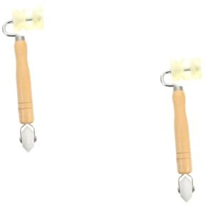 VILLCASE Lot De 2 Rouleaux De Colle Pour Papier Peint Outil De Lissage De Papier Peint Pour Joints Pour Bois