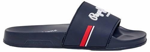 Pepe Jeans London Slider Zone B Herren Regular Fit Strand, Blau