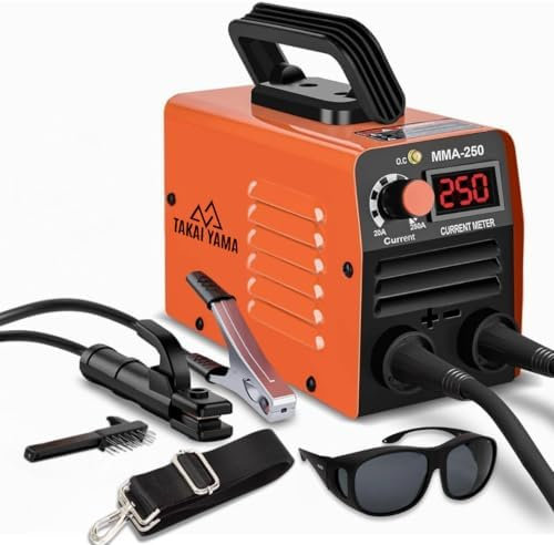 Maquina de Soldar Portátil 1,5 kg | Mini Soldador Inverter 250V | Pantalla LED | MMA + LIFT TIG | Electrodos 1,6–2,5 mm | Soldadura Profesional Compacta