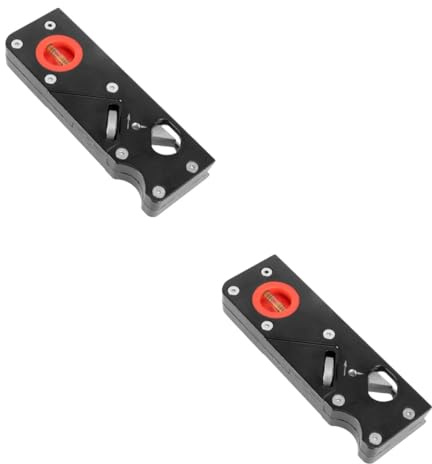 DIYEAH 2 Pièces Rabot à chanfrein manuel outil de charpentier pour angle en bois raboteuse de finition trimmer planing et précis
