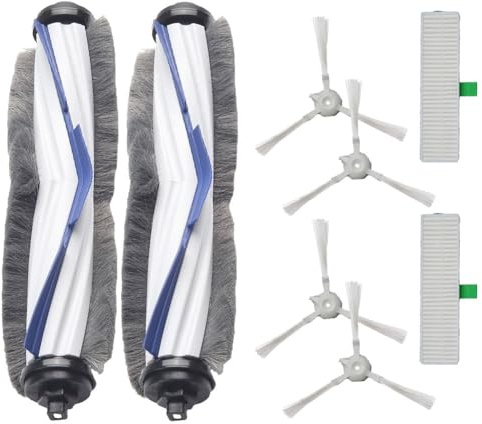 BildeeMait Ersatz-Seitenbürste und Filter-Set für Roventa ZR740003 Explorer 60, inklusive 4 Seitenbürsten, 2 HEPA-Filter, 2 Rollbürsten