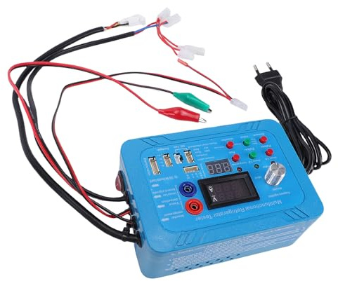 Jectse Tester per Frigorifero Inverter, Strumento di Test per Scheda a Frequenza Variabile con Avviso Cicalino per Riparazione Elettrovalvola Motorizzata a 6 Pin e 5 Pin (Spina europea)