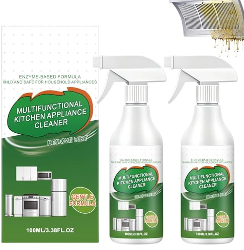 100ml Multi-Purpose Foam Cleaner, 2 Stück Kitchen Cleaner, Kraftvolles Reinigungsspray, Starker Entfetter und Fleckenentferner, Für Die Küche, für Haushalt, Backofen, Herd, Quick & Easy Cleaning