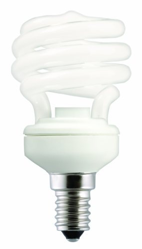 GE 72714 Petit culot à vis E14 12 W Fluocompacte ampoule à économie d'énergie, fluorescent
