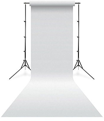 Linkstar fond de studio papier 01 Blanc Arctique 1,38 x 11m