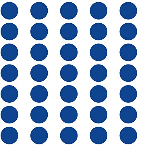kleb-Drauf | 35 Punkte | Blau - matt | Wandtattoo Wandaufkleber Wandsticker Aufkleber Sticker | Wohnzimmer Schlafzimmer Kinderzimmer Küche Bad | Deko Wände Glas Fenster Tür Fliese