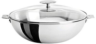 Cristel Casteline Wok-P 3 Quart Argenté.