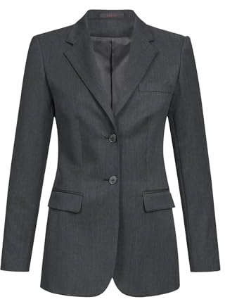 GREIFF Corporate Basic Damen Langblazer Regular-Fit Anthrazit 40