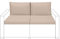 Gardenista Outdoor - Sitzkissen für Polyrattanmöbel | Gartenmöbelkissen für Kalifornien | Wasserbeständige Polsterung für Terrassenmöbel | Leichte und haltbare Polsterung (4 Stück, Stein)